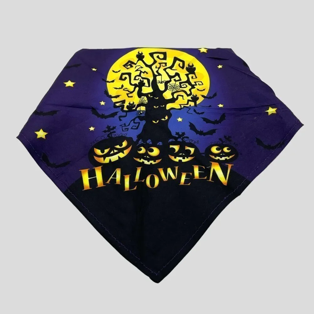 NWT Wool + Pepper Co. (3) Halloween Themed Dog Bandanas